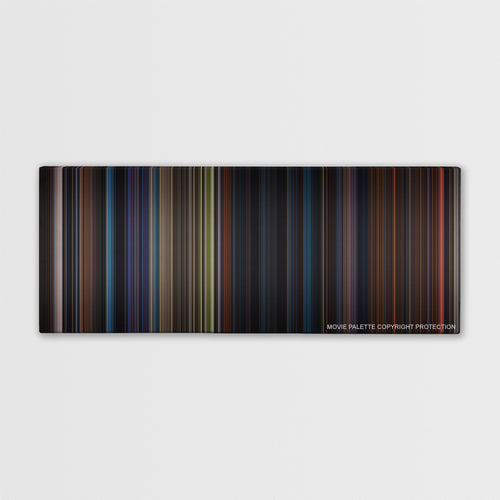 Jupiter Ascending color palette canvas print: thousands of thin vertical stripes of color