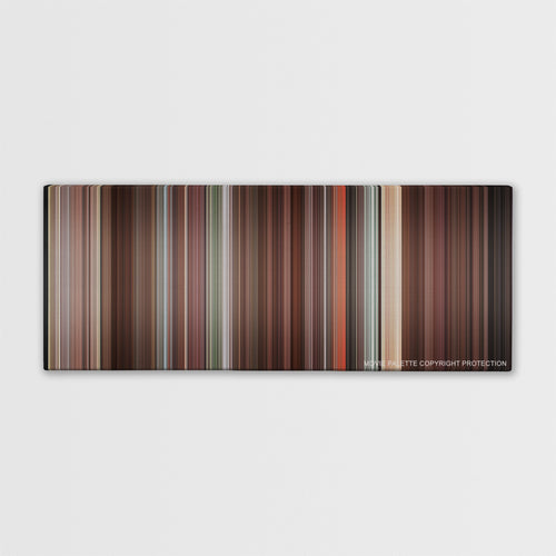 Meet Joe Black color palette canvas print: thousands of thin vertical stripes of color
