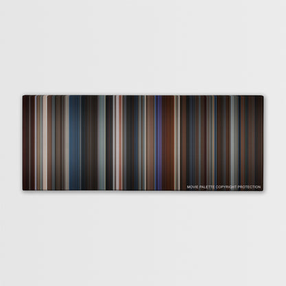Basic Instinct color palette canvas print: thousands of thin vertical stripes of color