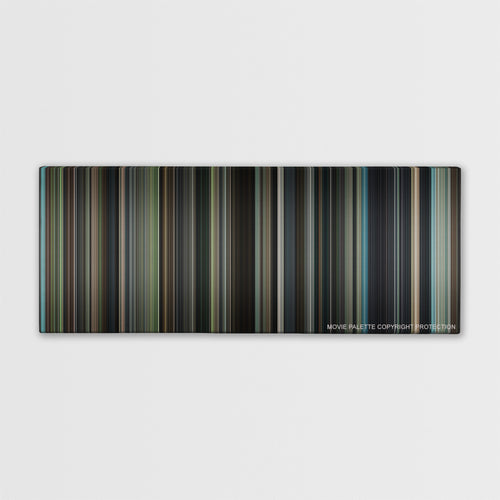 The Judge color palette canvas print: thousands of thin vertical stripes of color