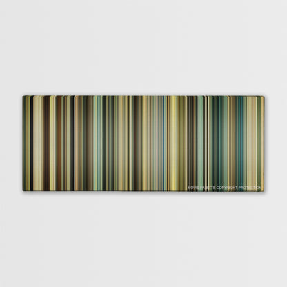 Taken 3 color palette canvas print: thousands of thin vertical stripes of color