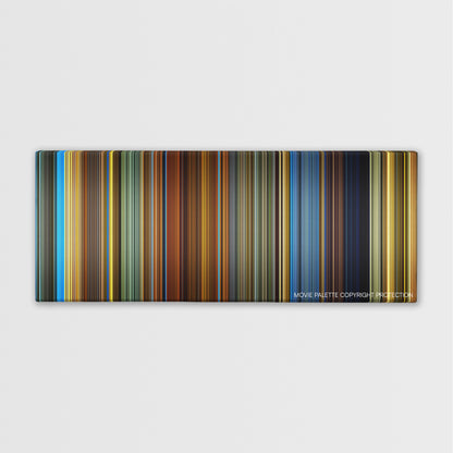 Haywire color palette canvas print: thousands of thin vertical stripes of color