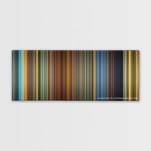 Haywire color palette canvas print: thousands of thin vertical stripes of color
