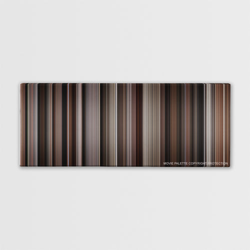 American Psycho color palette canvas print: thousands of thin vertical stripes of color