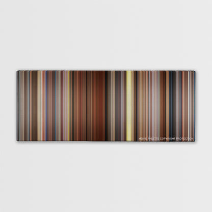 Sideways color palette canvas print: thousands of thin vertical stripes of color