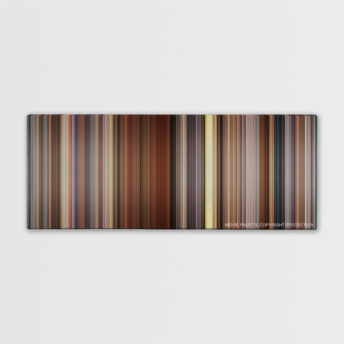 Sideways color palette canvas print: thousands of thin vertical stripes of color