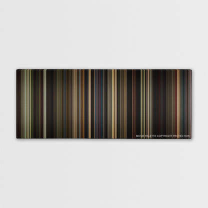 Straight Outta Compton color palette canvas print: thousands of thin vertical stripes of color