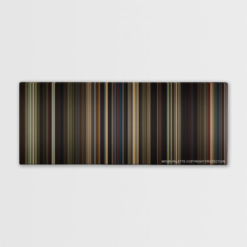 Straight Outta Compton color palette canvas print: thousands of thin vertical stripes of color