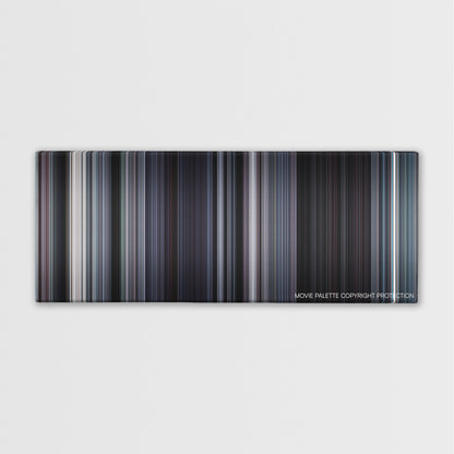 Martyrs color palette canvas print: thousands of thin vertical stripes of color