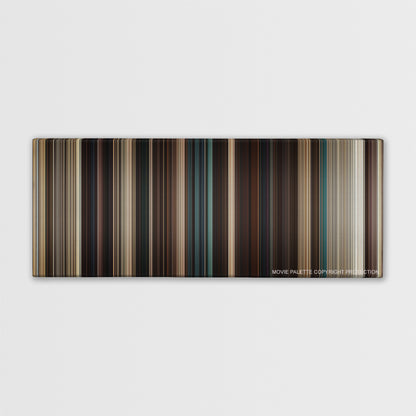Fast Five color palette canvas print: thousands of thin vertical stripes of color
