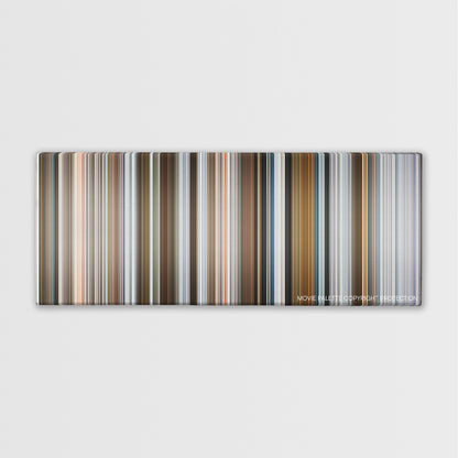 Goon color palette canvas print: thousands of thin vertical stripes of color