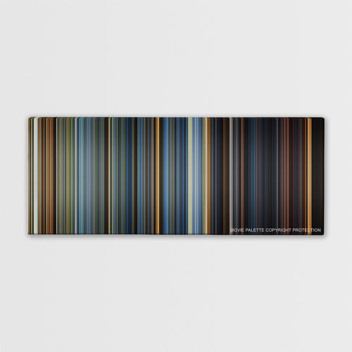 Ender's Game color palette canvas print: thousands of thin vertical stripes of color