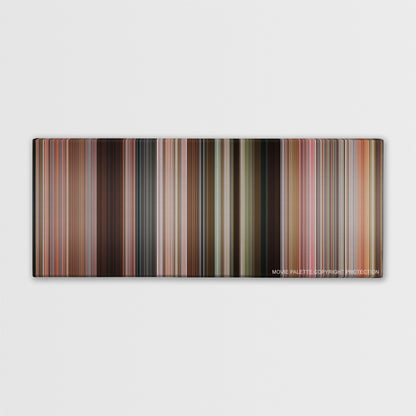 Talladega Nights: The Ballad of Ricky Bobby color palette canvas print: thousands of thin vertical stripes of color