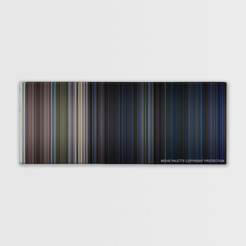 The Lost World: Jurassic Park color palette canvas print: thousands of thin vertical stripes of color