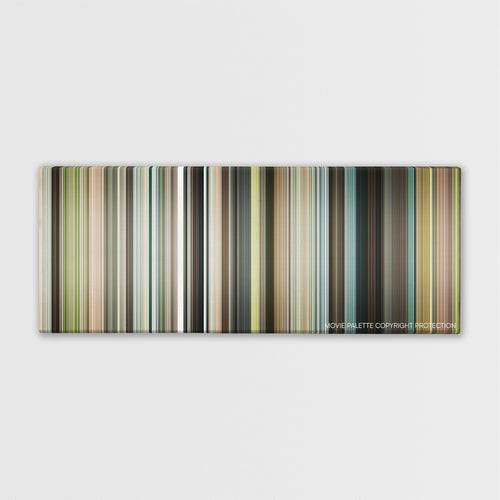 Our Idiot Brother color palette canvas print: thousands of thin vertical stripes of color