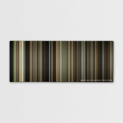 Zodiac color palette canvas print: thousands of thin vertical stripes of color
