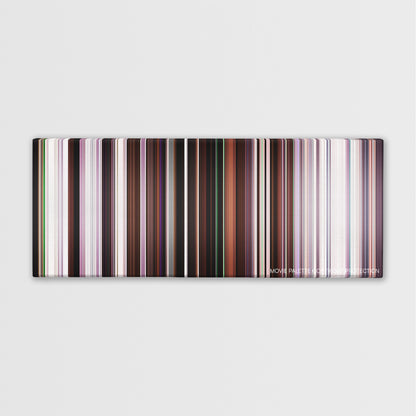 The Bling Ring color palette canvas print: thousands of thin vertical stripes of color