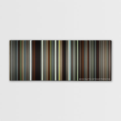 The Favourite color palette canvas print: thousands of thin vertical stripes of color