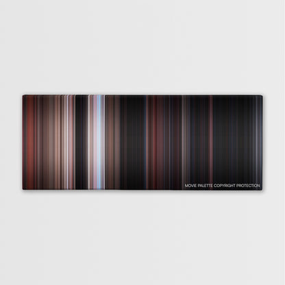 Rebel Without a Cause color palette canvas print: thousands of thin vertical stripes of color