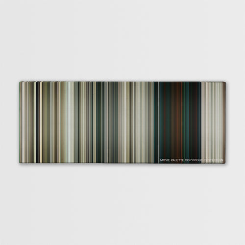Battle Los Angeles color palette canvas print: thousands of thin vertical stripes of color
