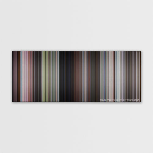 Goldfinger color palette canvas print: thousands of thin vertical stripes of color