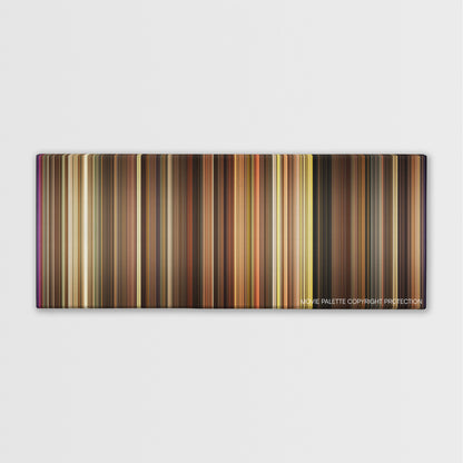 My Week with Marilyn color palette canvas print: thousands of thin vertical stripes of color