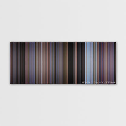 Rocky III color palette canvas print: thousands of thin vertical stripes of color