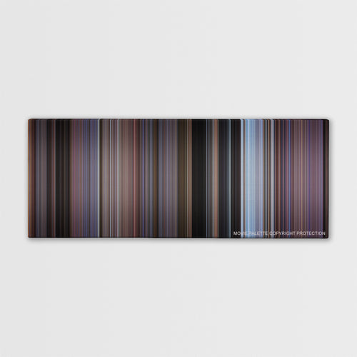 Rocky III color palette canvas print: thousands of thin vertical stripes of color
