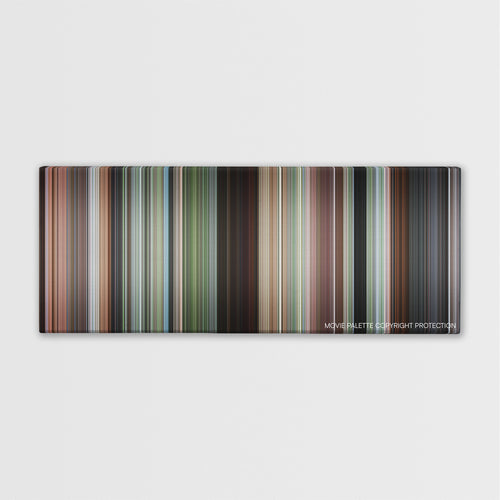 Romancing the Stone color palette canvas print: thousands of thin vertical stripes of color