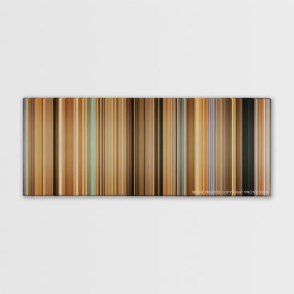 Erin Brockovich color palette canvas print: thousands of thin vertical stripes of color