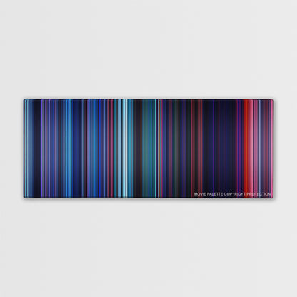 Pocahontas color palette canvas print: thousands of thin vertical stripes of color