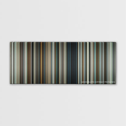 Snitch color palette canvas print: thousands of thin vertical stripes of color