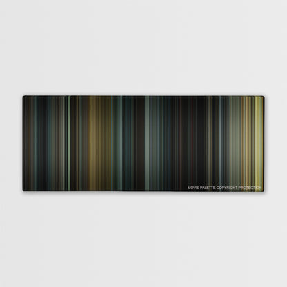 Se7en color palette canvas print: thousands of thin vertical stripes of color