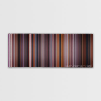 Spider-Man 2 color palette canvas print: thousands of thin vertical stripes of color
