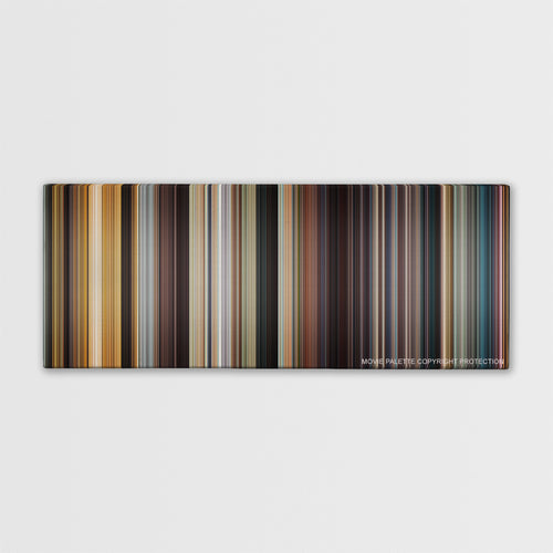 The Last King of Scotland color palette canvas print: thousands of thin vertical stripes of color