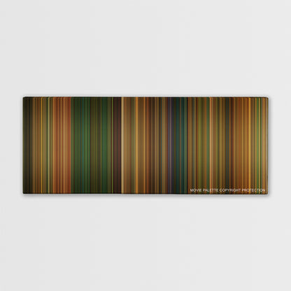 Swordfish color palette canvas print: thousands of thin vertical stripes of color