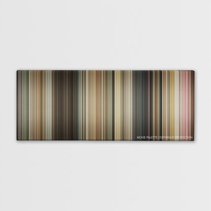 Say Anything color palette canvas print: thousands of thin vertical stripes of color