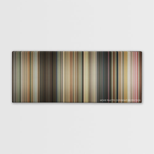 Say Anything color palette canvas print: thousands of thin vertical stripes of color