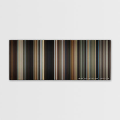 Butch Cassidy and the Sundance Kid color palette canvas print: thousands of thin vertical stripes of color