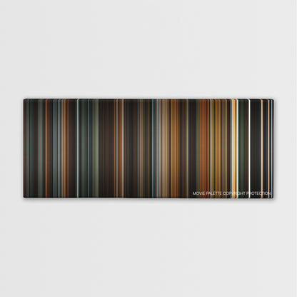 La Vie En Rose color palette canvas print: thousands of thin vertical stripes of color