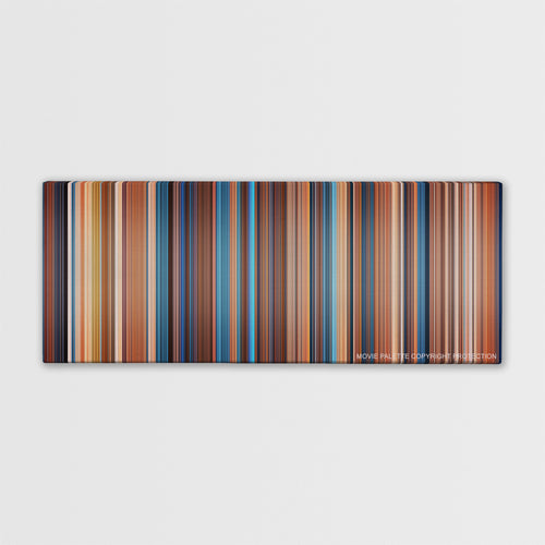 This Means War color palette canvas print: thousands of thin vertical stripes of color