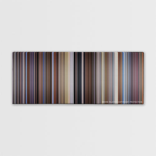 Raising Arizona color palette canvas print: thousands of thin vertical stripes of color