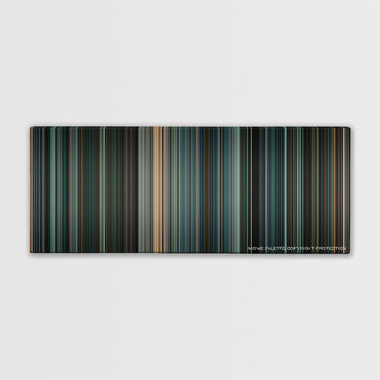 Eagle Eye color palette canvas print: thousands of thin vertical stripes of color