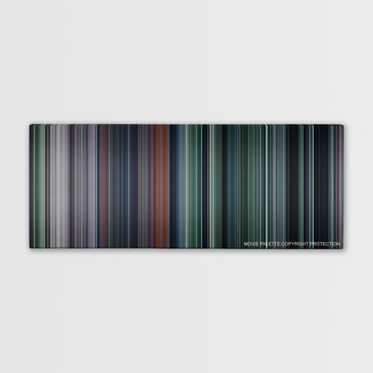 The Hunger Games color palette canvas print: thousands of thin vertical stripes of color