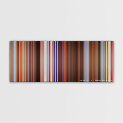 Charlie's Angels color palette canvas print: thousands of thin vertical stripes of color