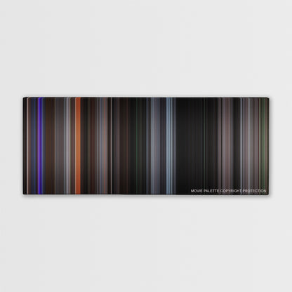Hostel color palette canvas print: thousands of thin vertical stripes of color