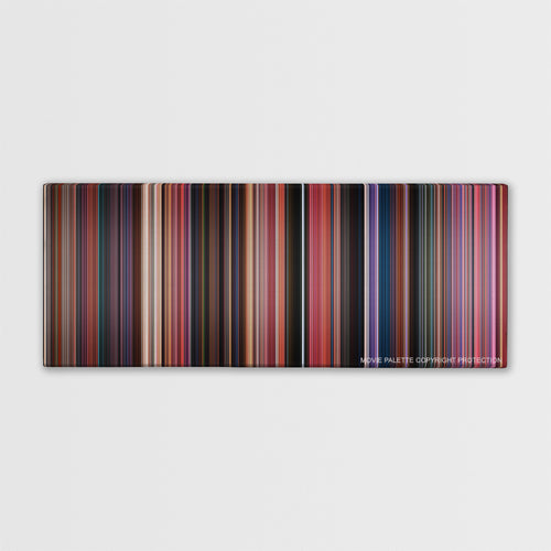 Incredibles 2 color palette canvas print: thousands of thin vertical stripes of color