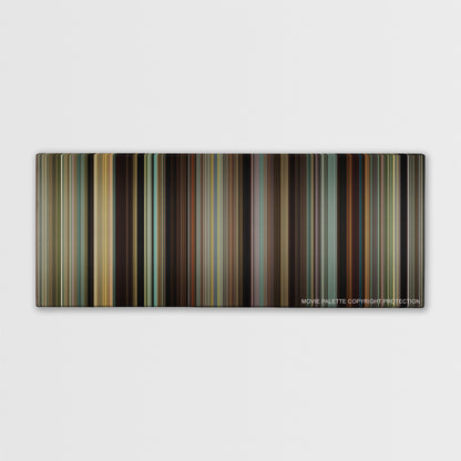 Lady Bird color palette canvas print: thousands of thin vertical stripes of color
