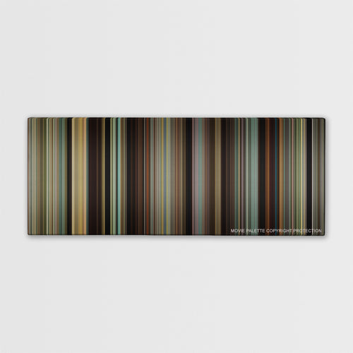 Lady Bird color palette canvas print: thousands of thin vertical stripes of color