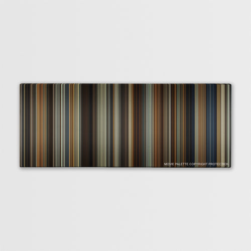 The Girl on the Train color palette canvas print: thousands of thin vertical stripes of color